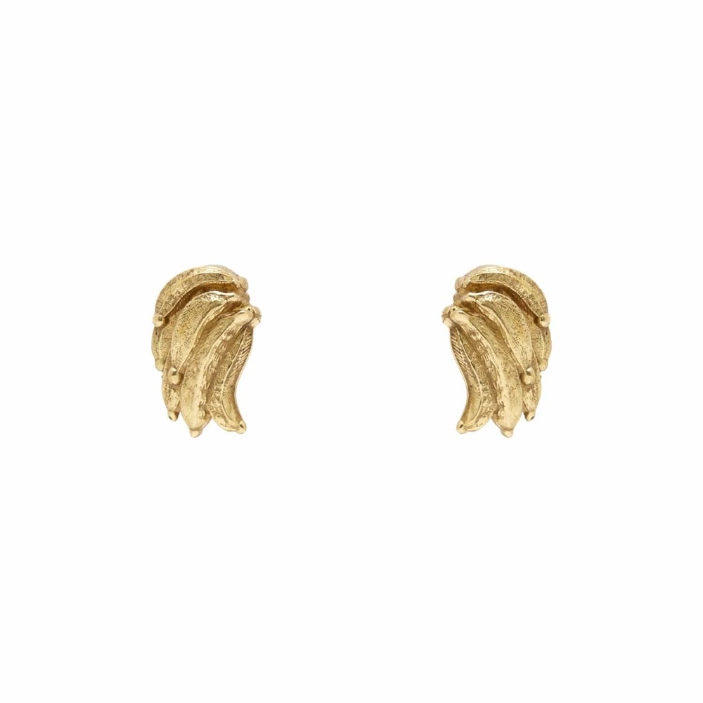 Jem Gold Banana Stud Earrings